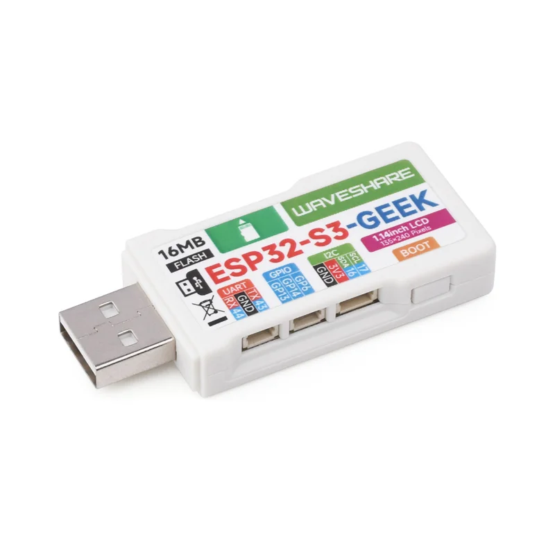 Waveshare ESP32-S3-GEEK Development Board Based On ESP32-S3R2 Controller Chip With 1.14inch 65K Color LCD Supports WiFi & Blueto