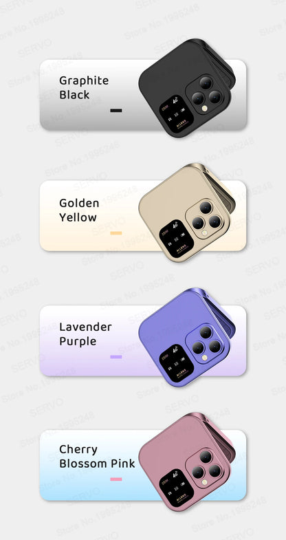 2025 NEW SERVO 4G LTE Cellular Folding Mobile Phone Dual SIM Card Speed Dial Magic Voice Call Recording Blacklist Flip Cellphone