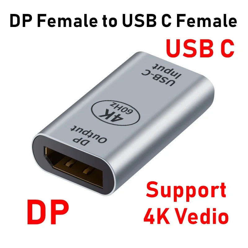 HDMI-compatible USB Type C Adapter to DP/VGA/Mini DP/RJ45 4K/8K 60Hz Vedio Transfer Converter for Laptop Phone Macbook Pro Air