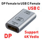 HDMI-compatible USB Type C Adapter to DP/VGA/Mini DP/RJ45 4K/8K 60Hz Vedio Transfer Converter for Laptop Phone Macbook Pro Air