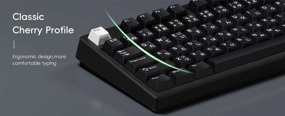 XVX Keycaps with Japanese Layout JIS Cherry Profile Black PBT Keycap Double Shot Not Shine Through Mechanical Keyboard 153 Key