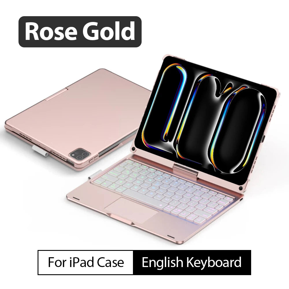 Magic Keyboard Case For Ipad Pro 13 11 12.9 2024 Mini 6 Air 5 4 M4 M2 10 9 9th 10th Generation 10.9 10.2 Funda Cover Accessories