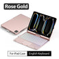 Magic Keyboard Case For Ipad Pro 13 11 12.9 2024 Mini 6 Air 5 4 M4 M2 10 9 9th 10th Generation 10.9 10.2 Funda Cover Accessories