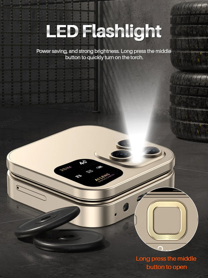 2025 NEW SERVO 4G LTE Cellular Folding Mobile Phone Dual SIM Card Speed Dial Magic Voice Call Recording Blacklist Flip Cellphone