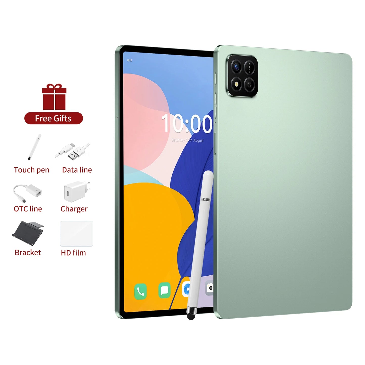 2025 New Original Tablet Pad 7 Pro Snapdragon 10.1inch High-Definition Screen Global 10000mAh 5G Dual Card WiFi Tablet