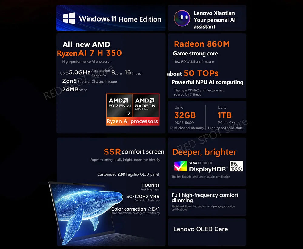 [NEW]Lenovo Xiaoxin pro16 2025 R7 350 860M 32G+1TB SSD 16'' 2.8K 120Hz