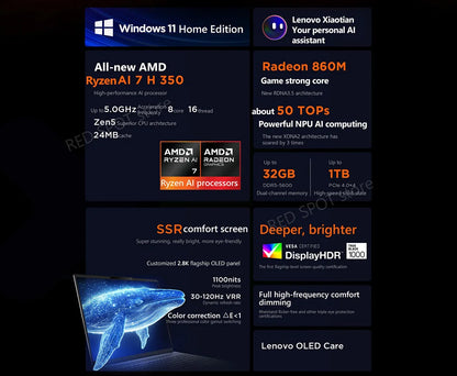 [NEW]Lenovo Xiaoxin pro16 2025 R7 350 860M 32G+1TB SSD 16'' 2.8K 120Hz