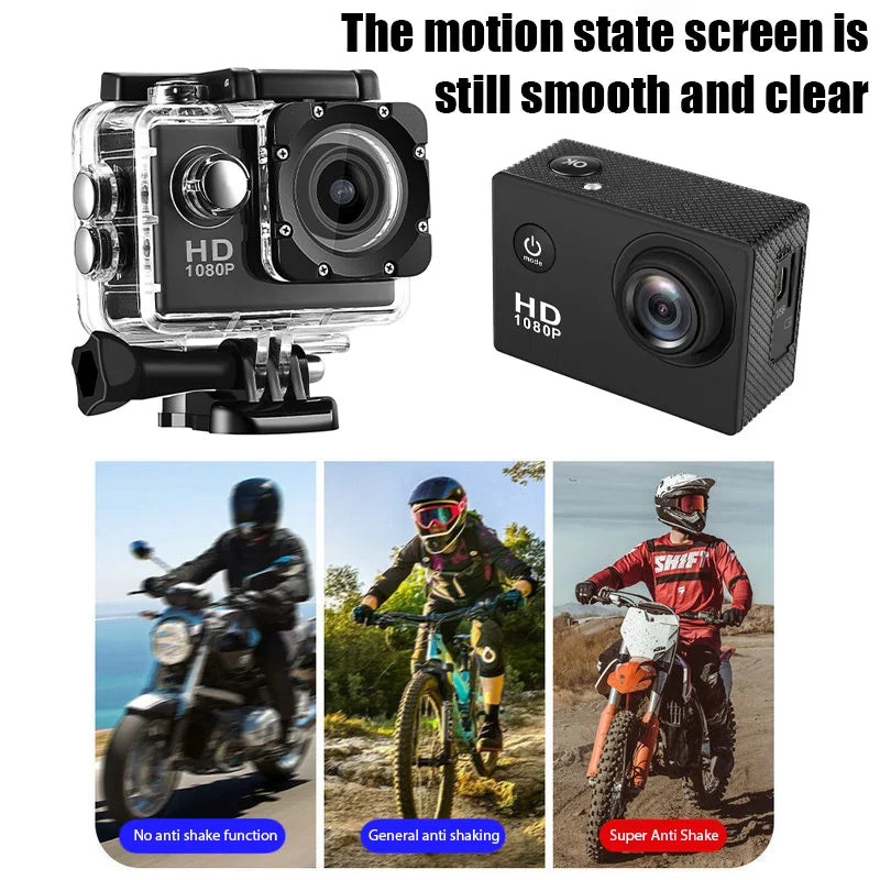 Underwater Waterproof Sports Camera Multifunctional Outdoor Riding Sports DV Skiing Diving Action Camera Video Camera For Helmet