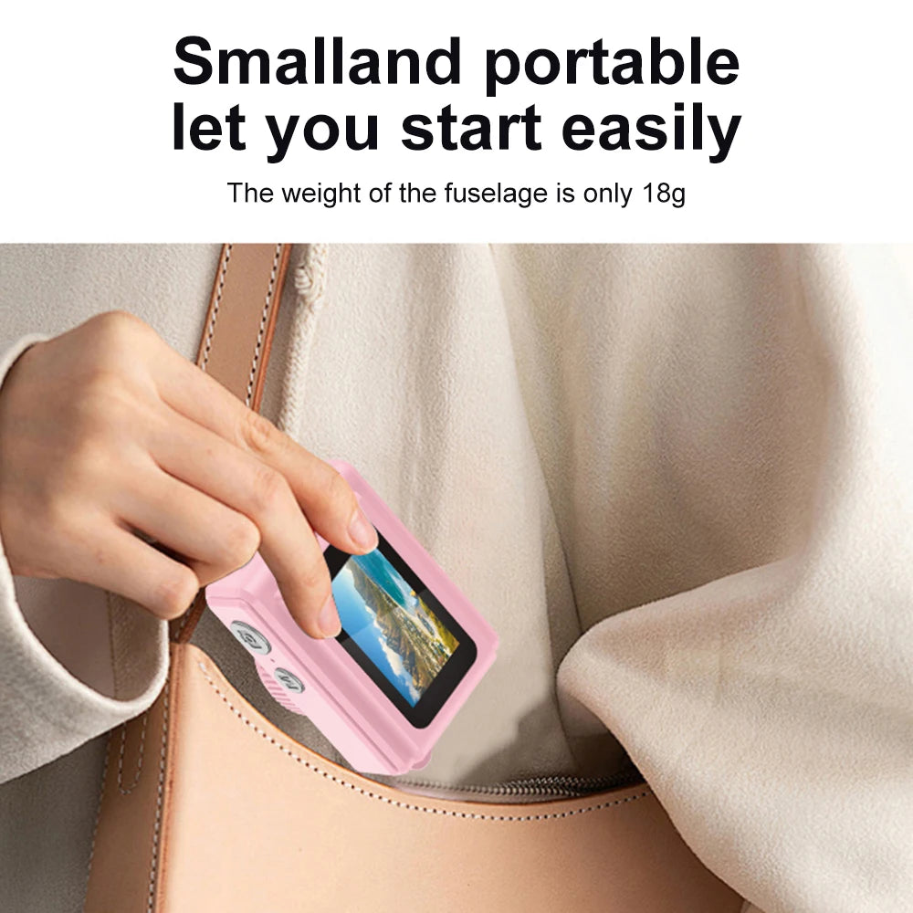 0.96''Mini 1080P Digtal Camera with Small Screen Bodycam Compact Portable Retro Kids Camcorder Video Recorder Support TF Card