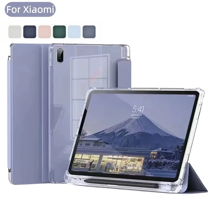 For Xiaomi Pad 7 Case 2024 11.2inch Smart Magnetic Tablet Cover Funda For Xiaomi Pad 7 Pro 11.2" With Pencil Holder Case