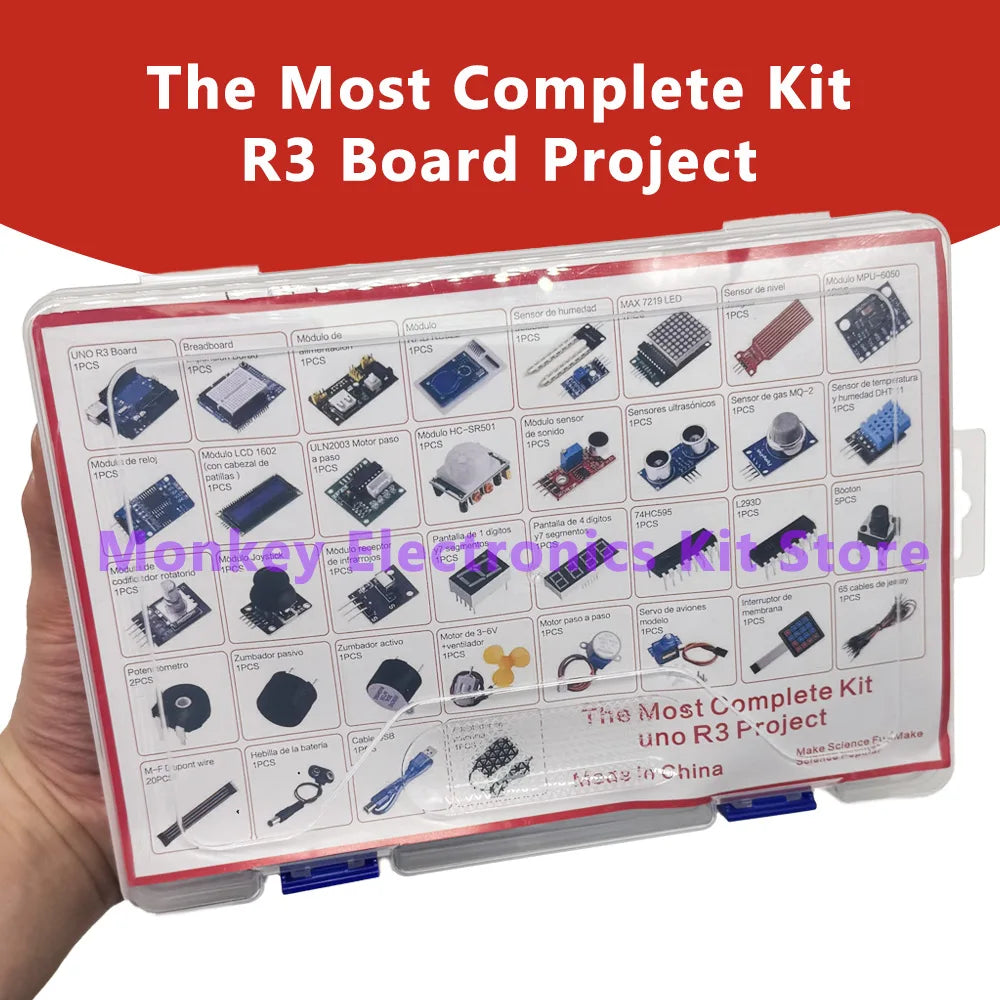 The Most Complete Kit for arduino Uno/R3 Board Programming Project DIY Electronics Laboratory Smart Beginner Kit for ATmega328P