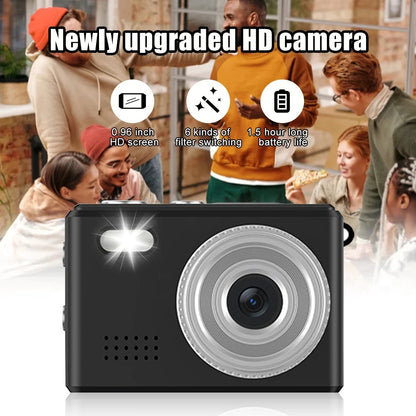 0.96''Mini 1080P Digtal Camera with Small Screen Bodycam Compact Portable Retro Kids Camcorder Video Recorder Support TF Card