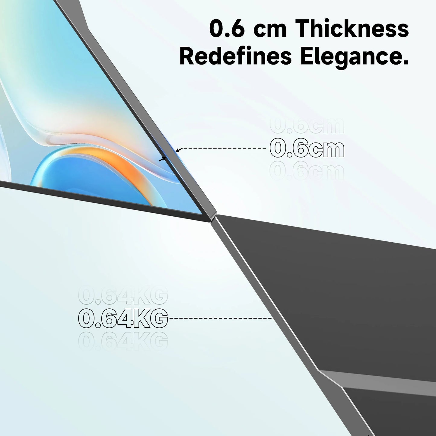 UPERFECT 15.6 inch Portable Monitor Touchscreen 1080P 10-Point Touch Gaming Display With Protective Sleeve VESA For Laptop Phone