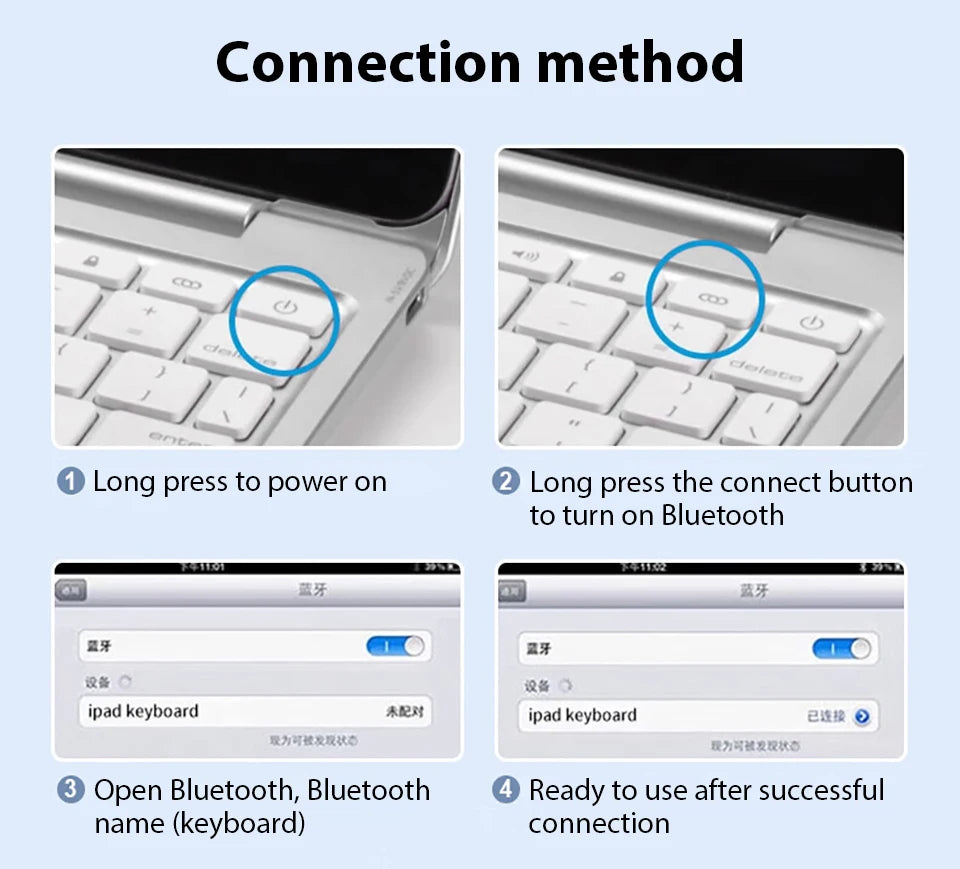 Magic Keyboard Case For Ipad Pro 13 11 12.9 2024 Mini 6 Air 5 4 M4 M2 10 9 9th 10th Generation 10.9 10.2 Funda Cover Accessories