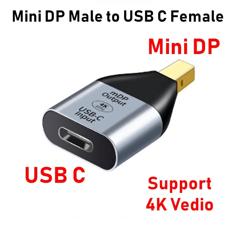 HDMI-compatible USB Type C Adapter to DP/VGA/Mini DP/RJ45 4K/8K 60Hz Vedio Transfer Converter for Laptop Phone Macbook Pro Air