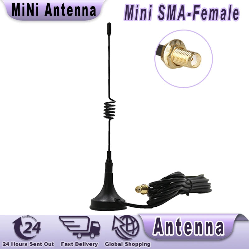 UT-108UV Walkie Talkie Car Antenna Magnetic SMA-F Dual Band UHF VHF for Baofeng UV-5R TYT WOUXUN Quansheng UV-K5 8 Two Way Radio