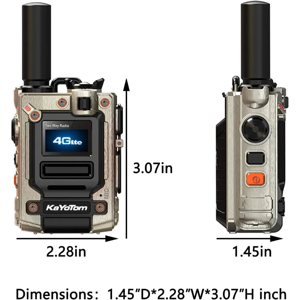 KaYoTom M08 Global Walkie Talkie & 4G POC Radio - Unlimited Range