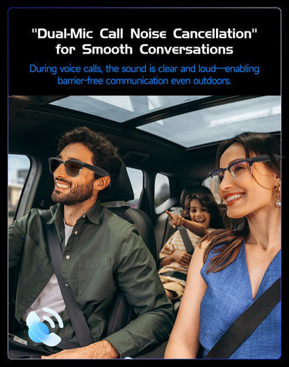 AI Smart Translation Smart Glasses 8 Million HD Camera Optical Image Stabilization Dual Microphone Noise Reduction Smart Glasses