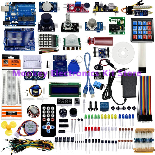 The Most Complete Kit for arduino Uno/R3 Board Programming Project DIY Electronics Laboratory Smart Beginner Kit for ATmega328P