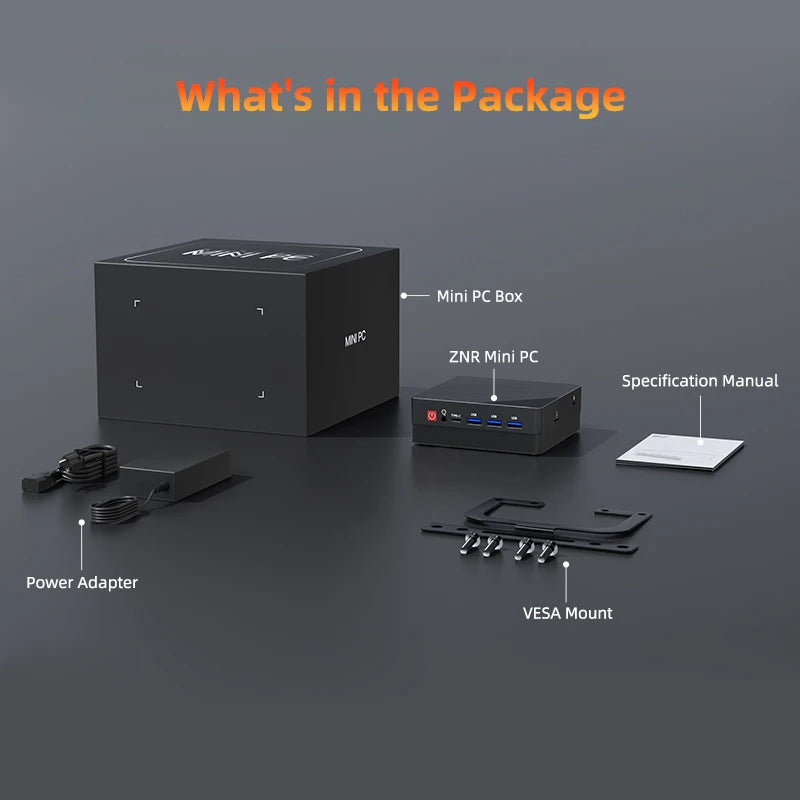 TexHoo Mini PC Computer Gaming AMD Ryzen7 5800H Pocket Dual HDMI LAN WIFI6 Windows 11 Pro NUC Office DDR4 NVMe Four Display