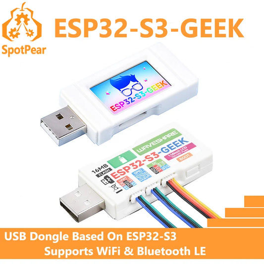 Waveshare ESP32-S3-GEEK Development Board Based On ESP32-S3R2 Controller Chip With 1.14inch 65K Color LCD Supports WiFi & Blueto