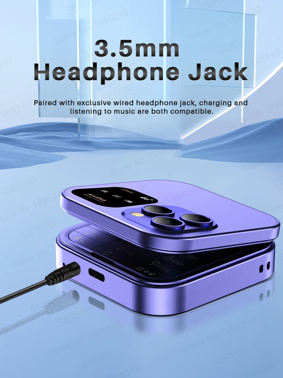 2025 NEW SERVO 4G LTE Cellular Folding Mobile Phone Dual SIM Card Speed Dial Magic Voice Call Recording Blacklist Flip Cellphone