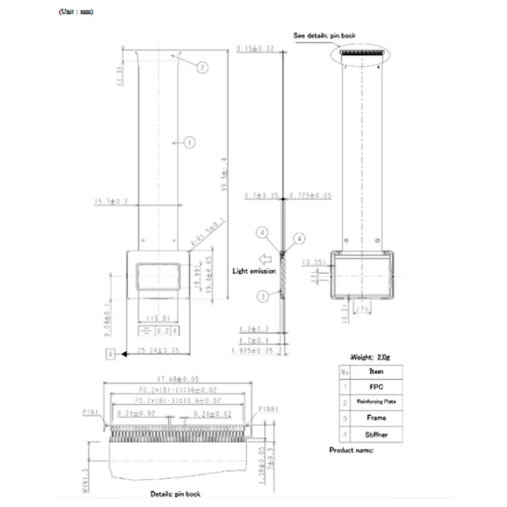 0.71 Inch OLED Display Module Viewfinder for Smart Glasses Helmets 3D VR AR EVF 1920*1080 HDMI LCD Screen Module View Finder