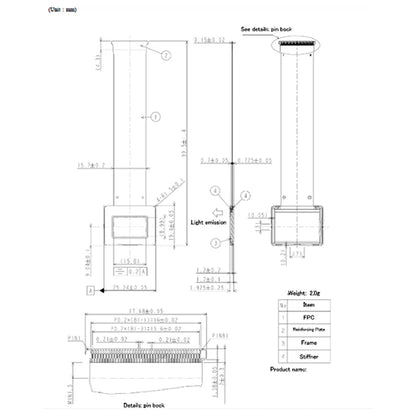 0.71 Inch OLED Display Module Viewfinder for Smart Glasses Helmets 3D VR AR EVF 1920*1080 HDMI LCD Screen Module View Finder