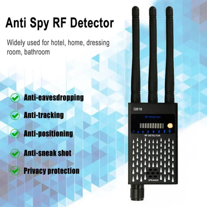 Super Sensitive Audio Bug Detector Camera Detector GSM GPS Full Range RF Bug Tracker Detectors Anti Spy Gadgets G618W G618 G318
