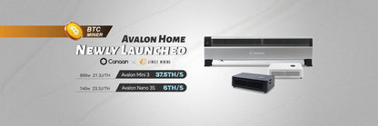 Jingle Mining Canaan Avalon Mini 3 Home 37.5THS 800w bitcoin miner crypto mining machine mini miner bitcone miners bitcion miner