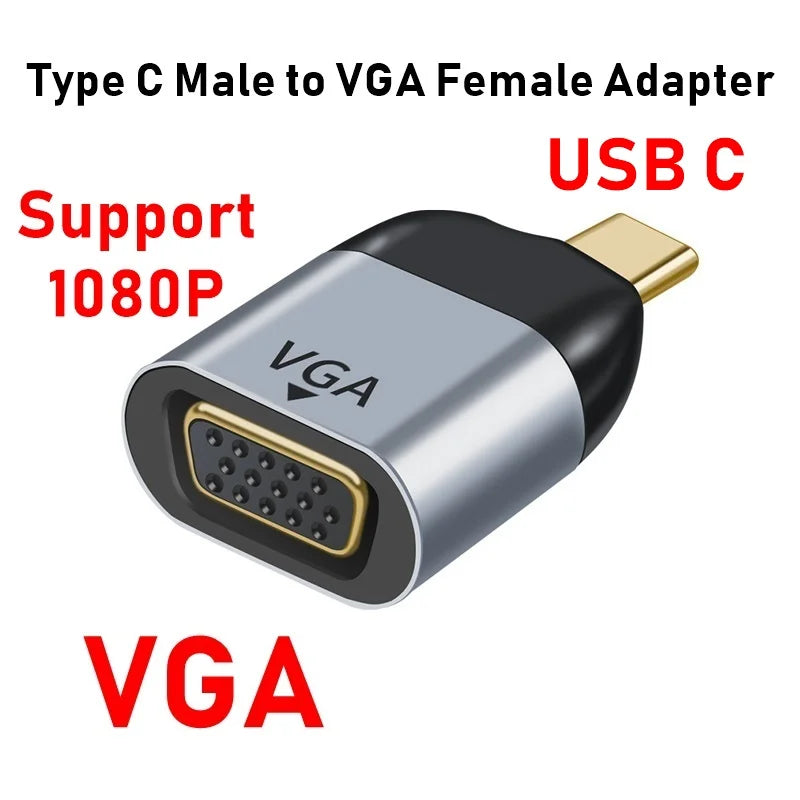 HDMI-compatible USB Type C Adapter to DP/VGA/Mini DP/RJ45 4K/8K 60Hz Vedio Transfer Converter for Laptop Phone Macbook Pro Air