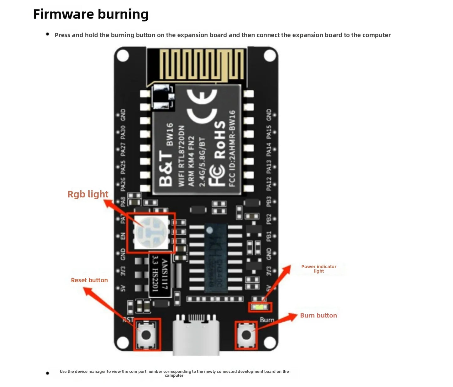 Flipper Zero 2.4G&5G Dual-Band WiFi Devboard, BW16 RTL8720DN Board, Wireless Expansion Board(Support Momentum Firmware Only)