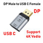 HDMI-compatible USB Type C Adapter to DP/VGA/Mini DP/RJ45 4K/8K 60Hz Vedio Transfer Converter for Laptop Phone Macbook Pro Air