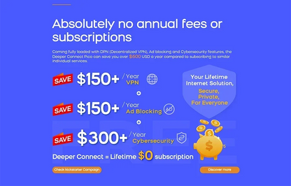 Deeper Connect Smart coin Mining VPN/DPN Router web3.0 miner Decentralized VPN  Hardware  Globla Unlimited Auto Switch IP