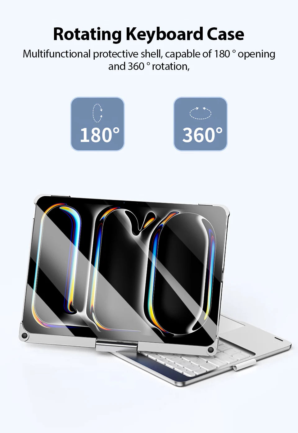 Magic Keyboard Case For Ipad Pro 13 11 12.9 2024 Mini 6 Air 5 4 M4 M2 10 9 9th 10th Generation 10.9 10.2 Funda Cover Accessories