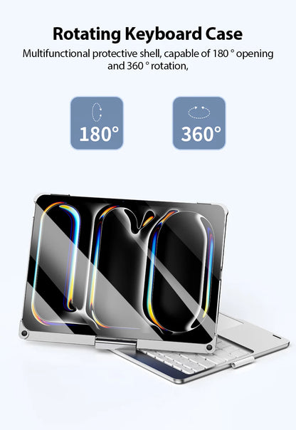 Magic Keyboard Case For Ipad Pro 13 11 12.9 2024 Mini 6 Air 5 4 M4 M2 10 9 9th 10th Generation 10.9 10.2 Funda Cover Accessories