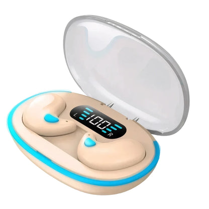 BT 5.3 Stereo Headphones Touch Control Invisible Sleep Earphones IPX5 Waterproof Sense-Free Micro Sleep Earbuds for Better Sleep