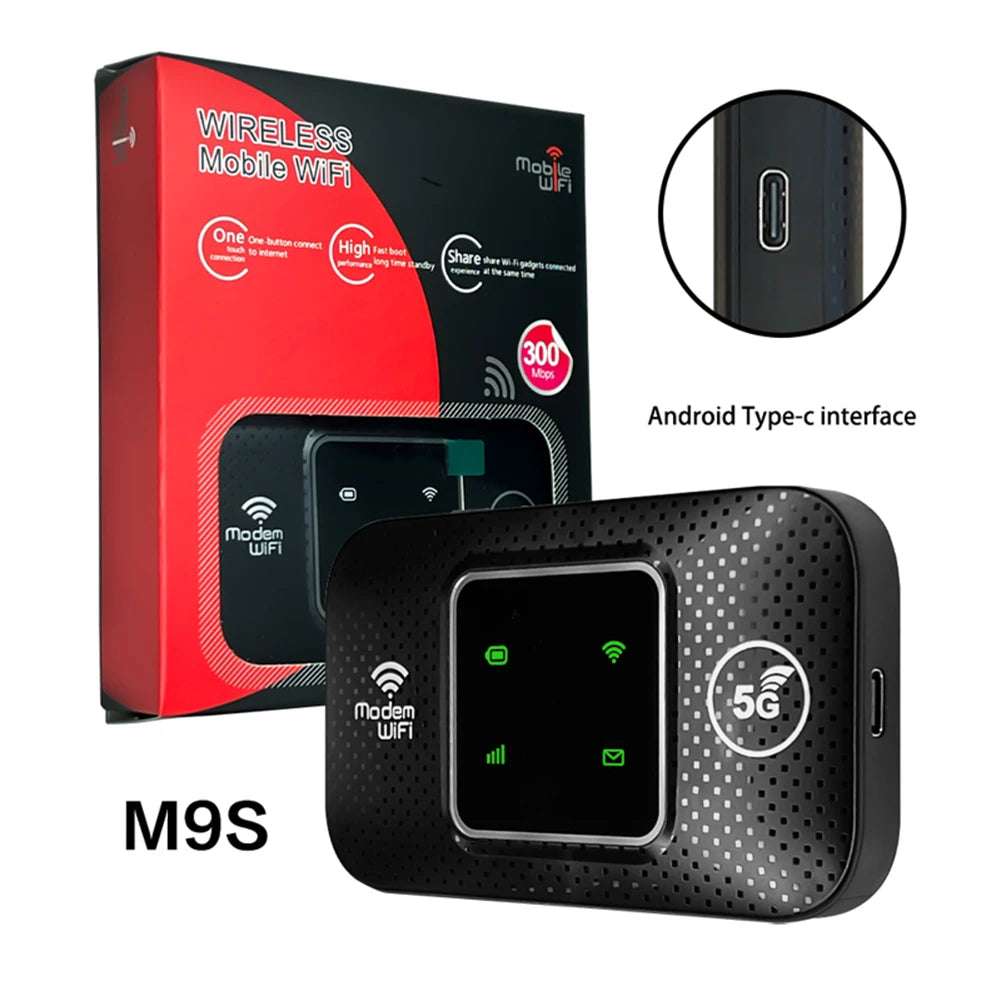 4G LTE Wireless WiFi Router Smart WiFi M9S/MF68E LCE Hotspot Portable WiFi Mobile Hotspot Plug Play WiFi Mobile Broadband
