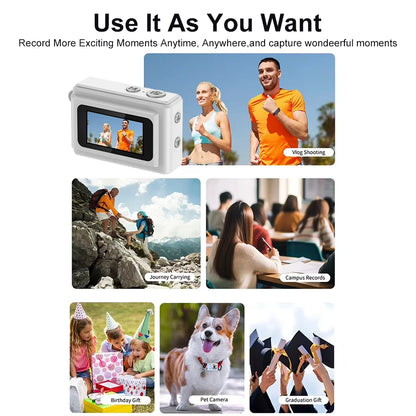 0.96''Mini 1080P Digtal Camera with Small Screen Bodycam Compact Portable Retro Kids Camcorder Video Recorder Support TF Card