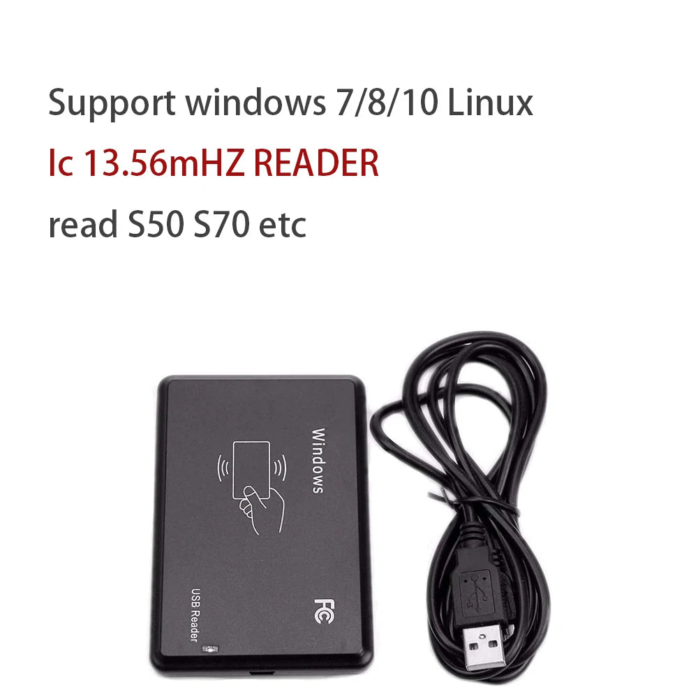 Rfid 125KHz 13.56MHz ID IC Dual Frequency Smart RFID Card Reader Nfc Card Encrypted Programmer Reader With USB Interface