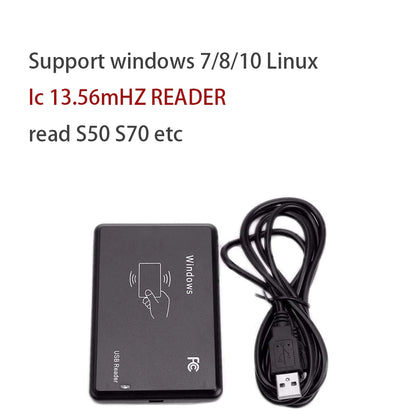 Rfid 125KHz 13.56MHz ID IC Dual Frequency Smart RFID Card Reader Nfc Card Encrypted Programmer Reader With USB Interface