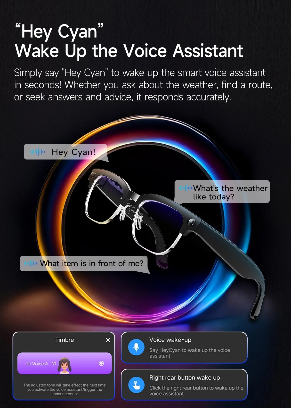 AI Smart Translation Smart Glasses 8 Million HD Camera Optical Image Stabilization Dual Microphone Noise Reduction Smart Glasses