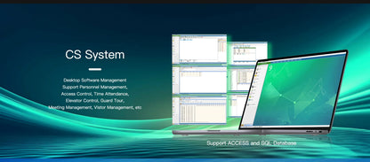 5.5-inch Aluminum Alloy Biometric Face Palm QR RFID Access Control Terminal with Video Intercom Cloud PC Software TCP/IP USB