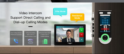 5.5-inch Aluminum Alloy Biometric Face Palm QR RFID Access Control Terminal with Video Intercom Cloud PC Software TCP/IP USB