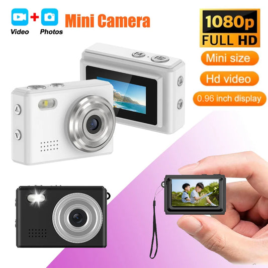 0.96''Mini 1080P Digtal Camera with Small Screen Bodycam Compact Portable Retro Kids Camcorder Video Recorder Support TF Card