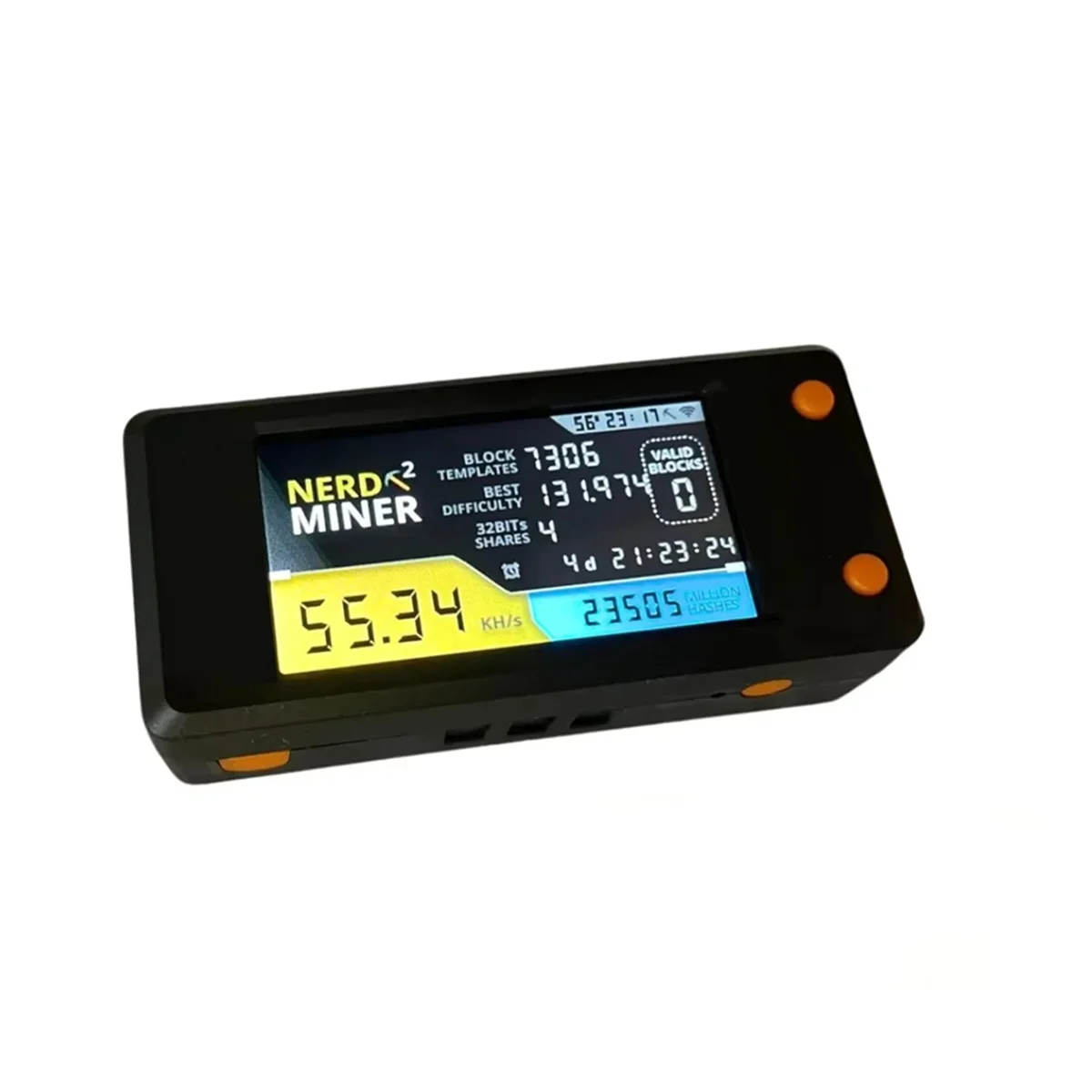 SuperDeals NerdMiner V2 78kh/S Hashrate Bitcoin Nerd Miner BTC Lottery Miner Solo Btc Crypto Miner Mining Machine with Display