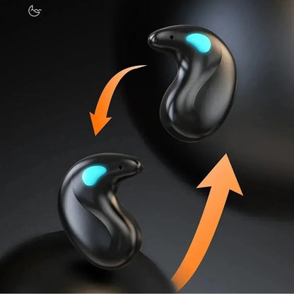 BT 5.3 Stereo Headphones Touch Control Invisible Sleep Earphones IPX5 Waterproof Sense-Free Micro Sleep Earbuds for Better Sleep