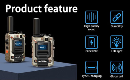KaYoTom M08 Global Walkie Talkie & 4G POC Radio - Unlimited Range