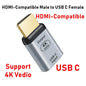 HDMI-compatible USB Type C Adapter to DP/VGA/Mini DP/RJ45 4K/8K 60Hz Vedio Transfer Converter for Laptop Phone Macbook Pro Air