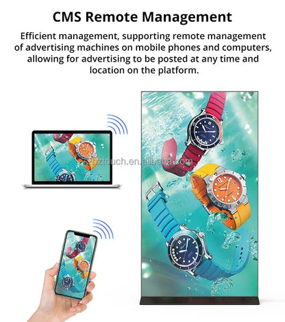 100" 85" 75" 65"55"43"4K Lcd M onitors Totem Led Display Smart Board Kiosk Stands Advertising Screen Digital Signage And Display